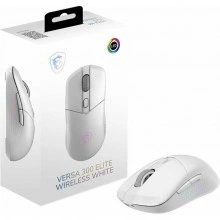 MSI VERSA 300 ELITE Wireless VR300EW, беспроводная игровая мышь, белая
